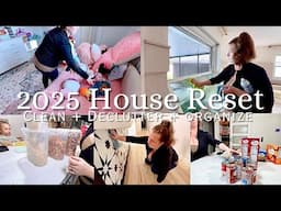 2025 Whole House Declutter + Clean With Me / Cleaning Motivation New Year House Reset