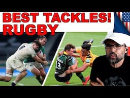 American Coach Reaction to BEST Rugby Tackles!