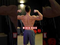 Want WIDER BACK? Do These!