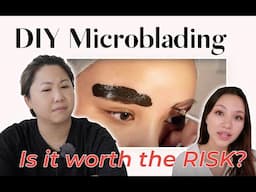 Professional PMU Artist Reacting to SACHEU's Microblading at Home!