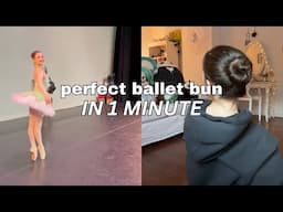 How to do a PERFECT and quick ballet bun | ballet hairstyle tutorial