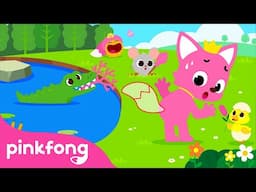 Did you ever see Pinkfong's Tail? | Find the missing items! 🧐 | Animal song | Pinkfong Official