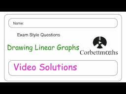 Drawing Linear Graphs Answers - Corbettmaths