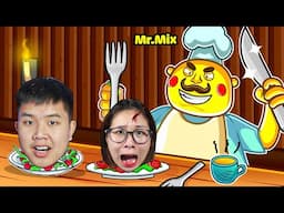 bqThanh và Ốc Bị Nấu Thành Đồ Ăn Trong Bữa Tối Của Đầu Bếp Quỷ Ám Mr.Mix !??