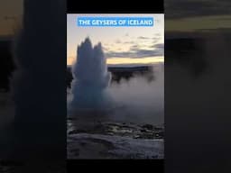 GEYSER ERUPTION ICELAND #geyser #iceland #visiticeland