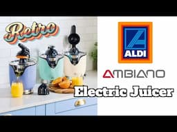 Electric Juicer from Aldi | Fresh Juice Made Easy! 🍊🍋