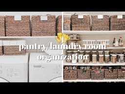 Pantry/Laundry Room (Tour + Organization)