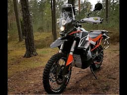 Adventure offroad riding through forest backcountry roads. [KTM790r  KTM990 HUSKY701]