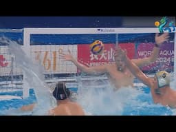 Men's Water Polo World Aquatics Doha 2024  AUSTRALIA  - FRANCE Highlights