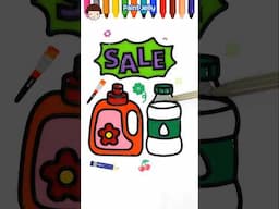 Bottled water Jelly Shorts | Coloring Eco Shopping Bag, Paint and Learn Colors! #shorts