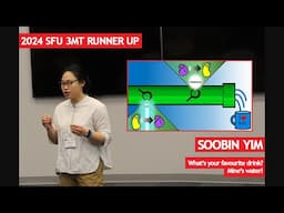 Three Minute Thesis (3MT) 2024 at SFU | Soobin Yim