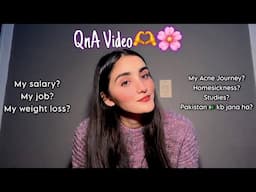 Answering your Questions about my Job,Salary,weight and acne♥️-QnA Video💗