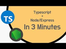 Node/Express with Typescript in 3 minutes | How to setup nodejs with typescript tutorial