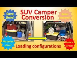 Easily load camping gear in your SUV camper!