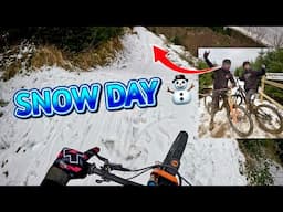 SNOW DAY AT BIKEPARK WALES! ☃️ ❄️