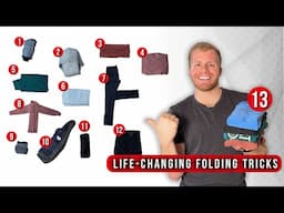 13 Ways to Fold Clothes for Travel to SAVE SPACE (Tutorial)