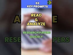 Smartly Read & Analyze Research Papers Using AI #shorts #phd #researchpaper