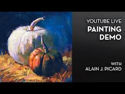 LIVE PAINTING DEMO - Pumpkin Still Life