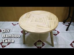 DIY Coffee Table with Bamboo And Wooden - Bamboo Craft