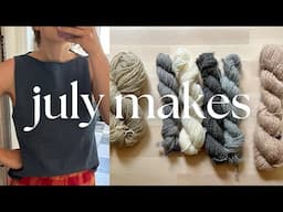 JULY MAKES | summer knits + tour de fleece