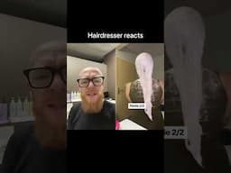 Hairdresser reacts to a bleach transformation