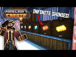 I got INFINITE free metals in my Minecraft Create Mod world!