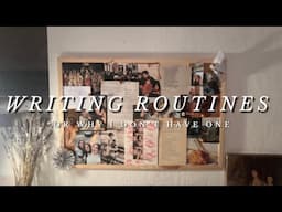 My Writing Routine *or, why I don’t have one