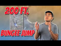 I Caught My Shoe Jumping Off A 200 Feet Cliff For $130 (First Bungee Jumping Experience)