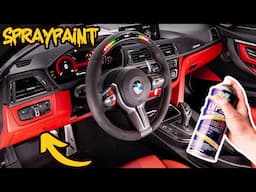 How to Spray Paint Car Interior Parts | DIY COLOR CHANGE