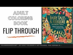 Fairy Tales and Folklore Coloring Book Flip Through | Emelie Lidehall Oberg