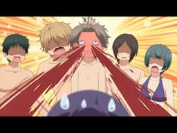 Hilarious Nosebleed Explosions | English Dub | Anime