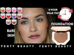 FENTY CREAM BLUSH AND BRONZER ON BARE SKIN AND FOUNDATION | 8 HOUR WEAR TEST | FUEGO FLUSH MACCHIATO