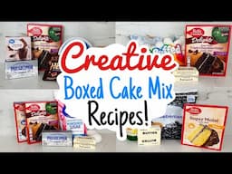 How to Make Boxed Cake Mix Taste Homemade! 5 EASY Recipes to Elevate Boxed Cake Mix | Julia Pacheco