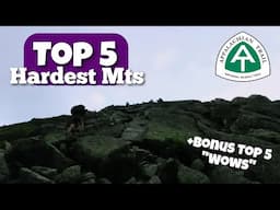 Top 5 Hardest Mountains on the Appalachian Trail l **Bonus** Top 5 Wows