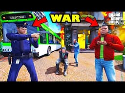 Franklin Biggest Attack On Michael The Police Inspector In GTA 5 | SHINCHAN and CHOP