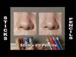 Pastels: SKIN TONE Study | Sticks V's Pencils...  Exploring SKIN TONES using easy to follow stages