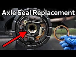 How To Fix A Leaking Rear Axle (Replace Axle Seals)