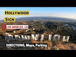 Hiking to the Hollywood Sign, Directions, Maps, Parking. Innsdale Trail, Lake Hollywood Park, Uber