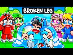 Omz BROKE His LEG In Roblox Snapchat!