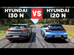 Drag Race: 2025 Hyundai i20 N vs 2025 Hyundai i30 N – 0-100 & comparison