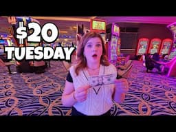 I Put $20 in 10 Slot Machines in Las Vegas and WOW!