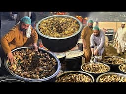 TRADITIONAL MARRIAGE CEREMONY IN PAKISTAN - GRAND COOKING | KABULI PULAO, MUTTON ROSH, KHOYA RECIPE