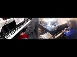 (HD) Piano Lesson in Progress, Back Tempo practicing Mendelssohn Song without Words, Op. 19, No.  4