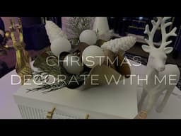 NEW 2024 🎄CHRISTMAS DECORATE WITH ME | CHRISTMAS BLUES | CHRISTMAS LIVING ROOM