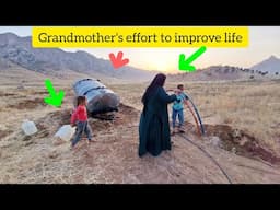 endless struggles of t nomadic grandmother in providing for the nomadic children through labor.