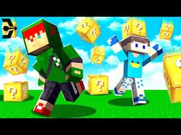 Minecraft, mas está CHOVENDO LUCKY BLOCK!!