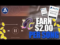 Earn $2 PER SONG Listened To (Make Money Online 2024)