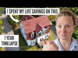 1 YEAR Timelapse // DIY Renovation of our Derelict Victorian Home in Nova Scotia