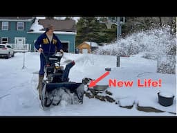 Why did I buy a beat-up and broken snowblower? To fix it