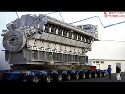 Weighing 2,300 tons, 109,000 horsepower. This giant engine changed the shipping industry